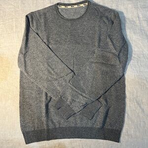 Stenstroms Cashmere Sweater in Gray Birdseye, Large